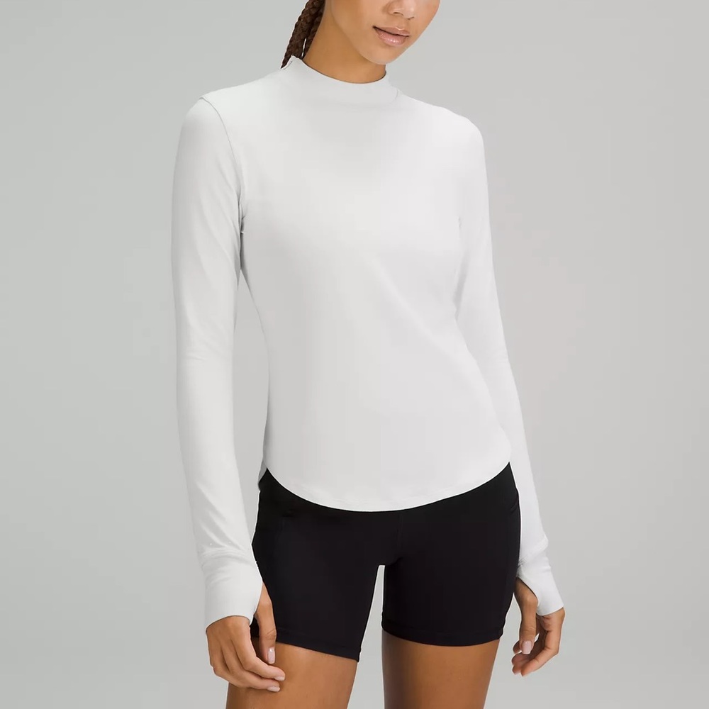 Lululemon Rulu Running Long-Sleeve Mock-Neck Shirt Size 6